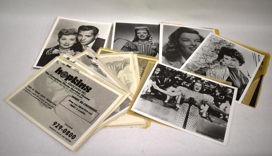 Famous Couples & Duos Photographs and Negatives (14): Luci and Desi photographs (2) and the negatives from which they were made (4 items); George Burns and Gracie Allen, photo and negative from which it was made; Fred Astaire and Ginger Rogers (same); De