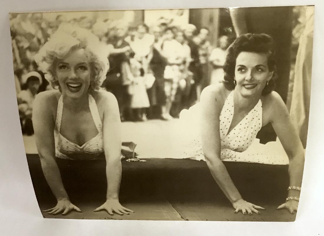 Marilyn Monroe Jane Russell Oversized Postcard: Suitable for framing
