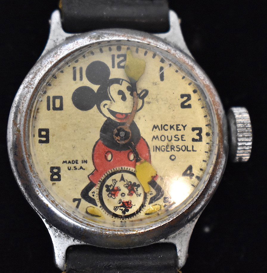 Original Ingersoll Mickey Mouse Wrist Watch: All original including well worn band.
