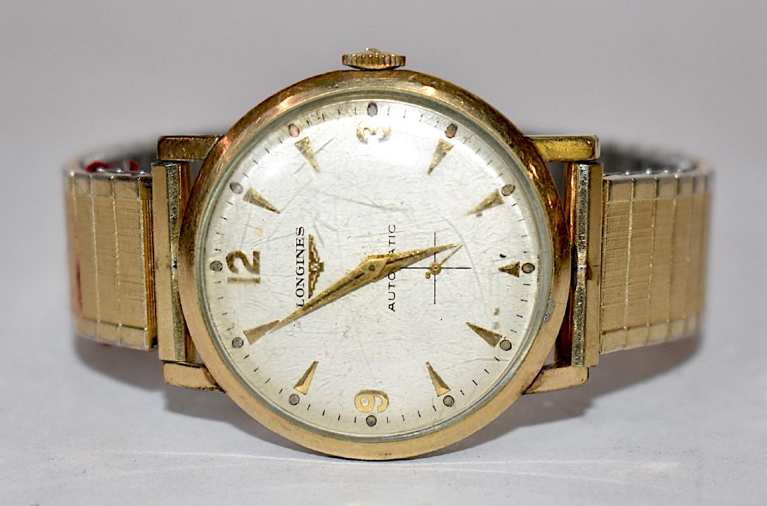Longines Automatic Gold Filled Wrist Watch: Gold filled.
