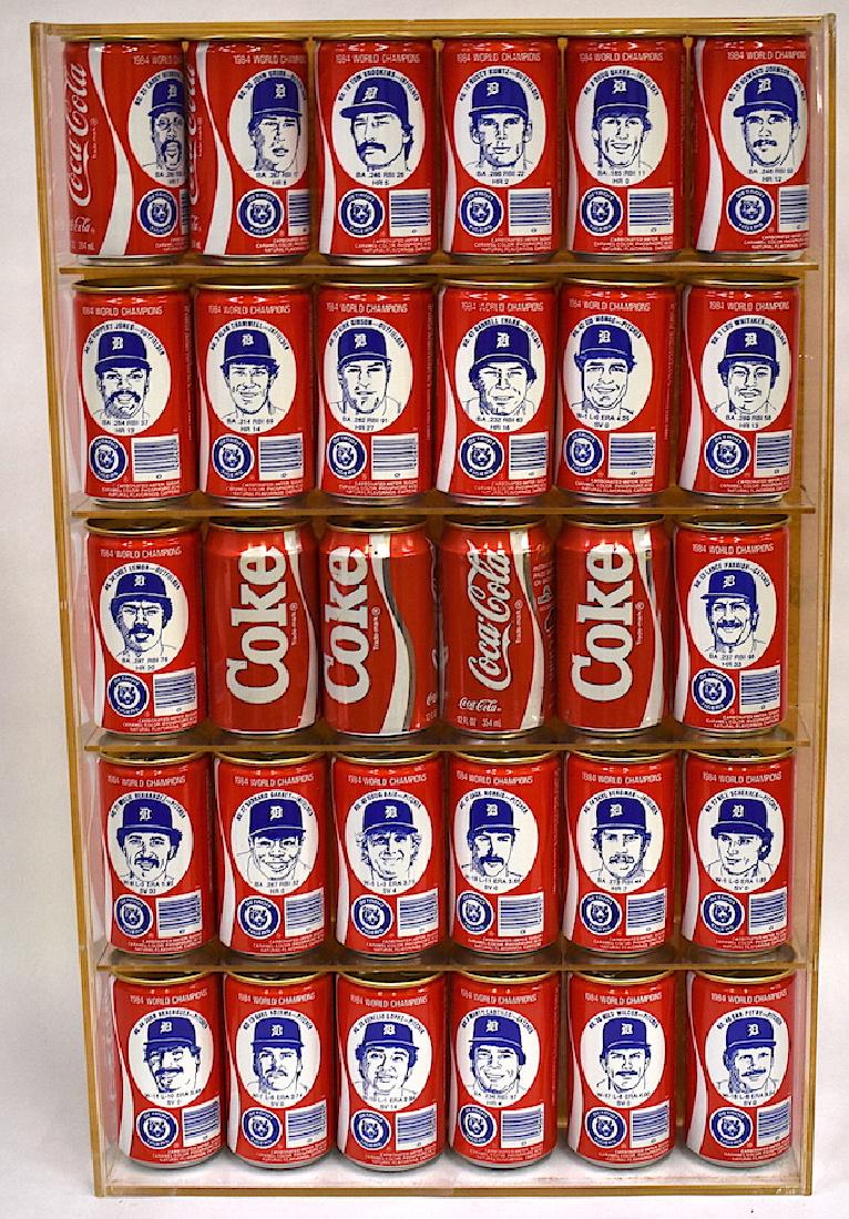 Coca Cola 1984 Detroit Tigers Championship Cans