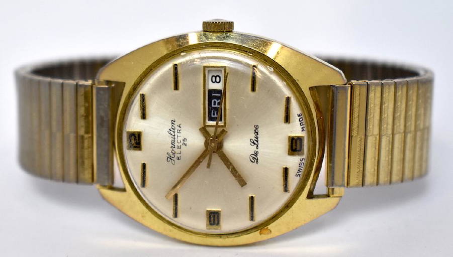 Vintage Hormilton Electra 25 Deluxe Wrist Watch
