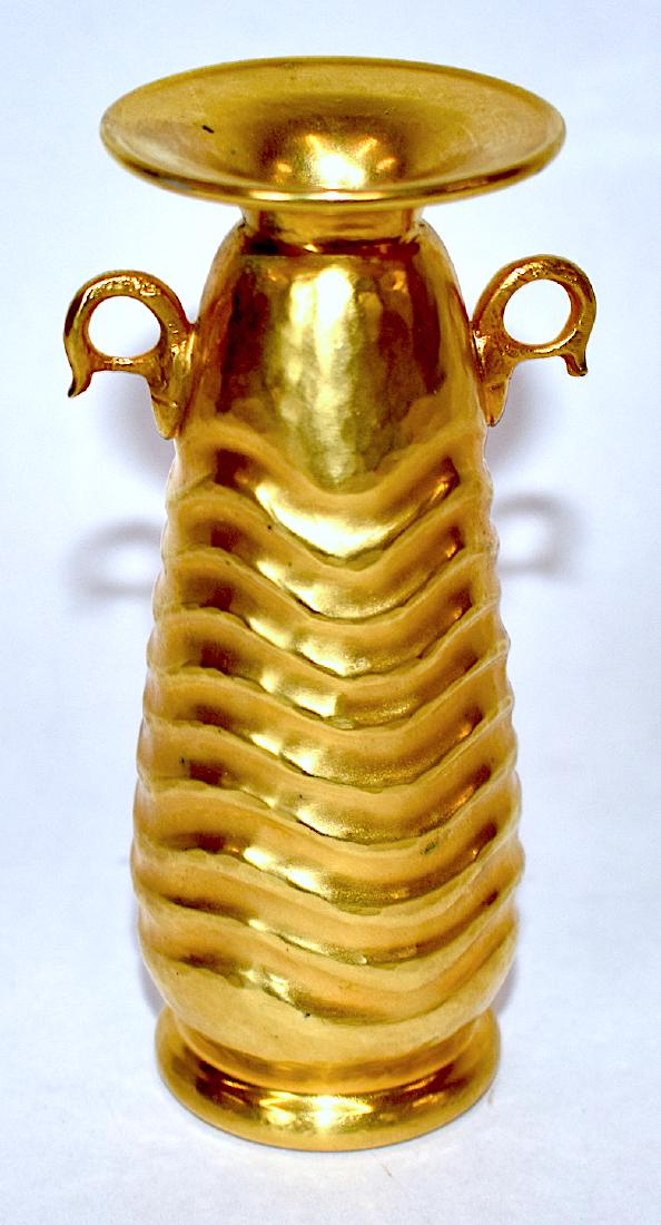 900 silver Gilded Vase. Lalounis.: With certificate 2.60 troy ounces. 5"H.