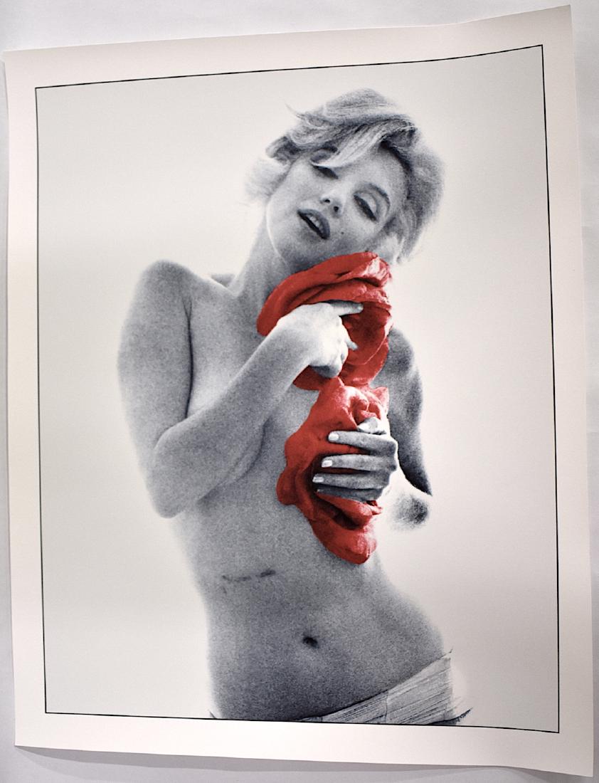 Marilyn Monroe Photo. Manner of Bert Stern: Without signature. 17 1/2"H. x 13 3/4"W.