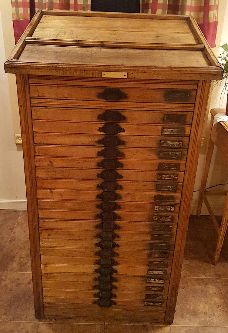 Oak Printer S Cabinet Hamilton Mfg Co Mar 02 2019 Mid