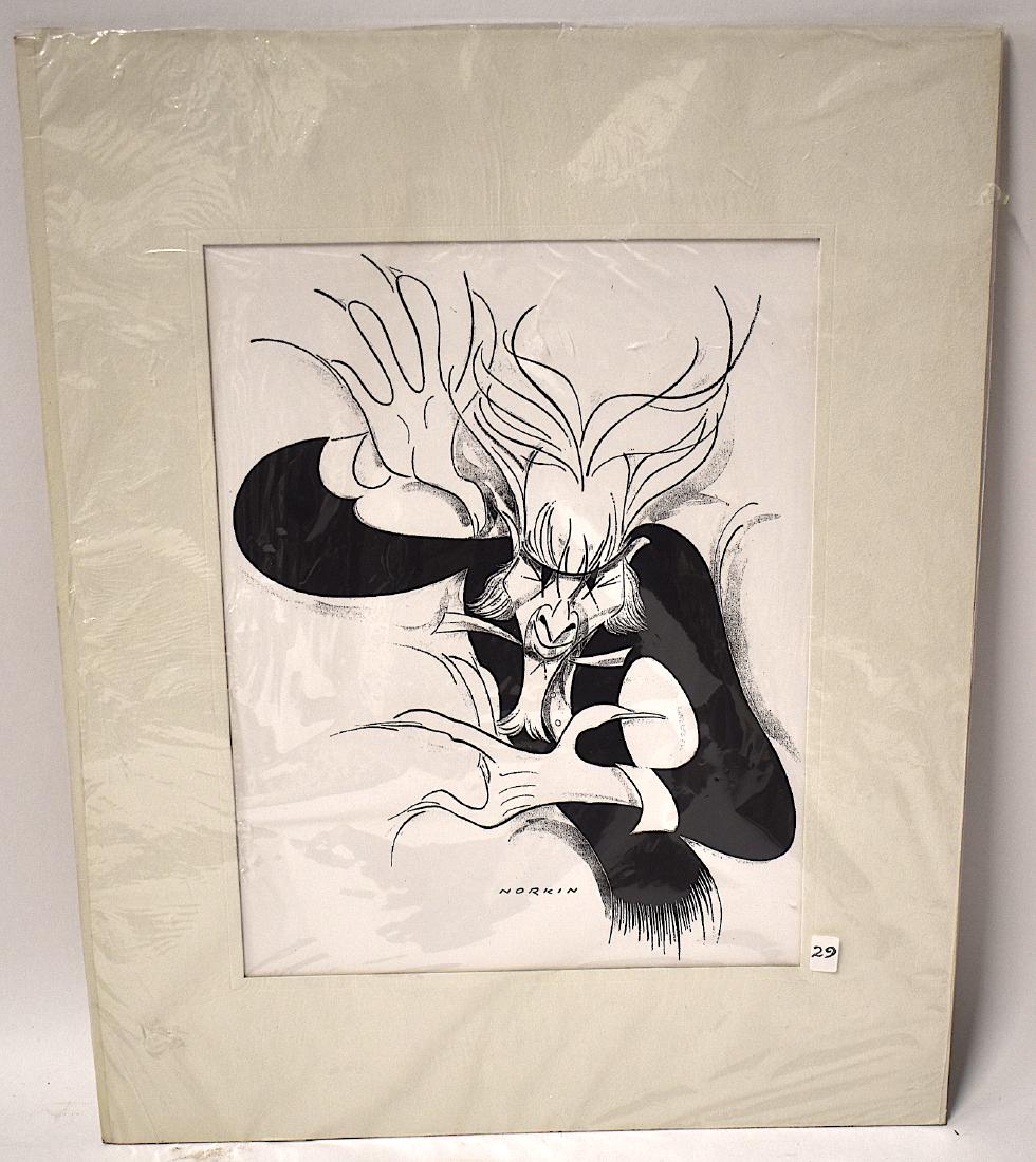 Sam Norkin. Lemony Snickett. Signed: 13 1/4" x 10 1/4"