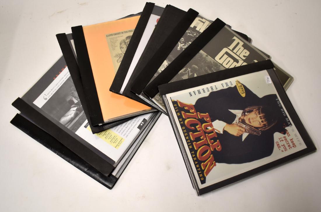 Collector Lot of Movie Stills & Trading Cards (250): Contained in folder books, Pulp Fiction with Quentin Tarantino (10); The Godfather (22); El Cid, Charlton Heston and Sophia Loren (22); Gone With the Wind (trading cards) (100); Doctor Zhvago (34); Ja