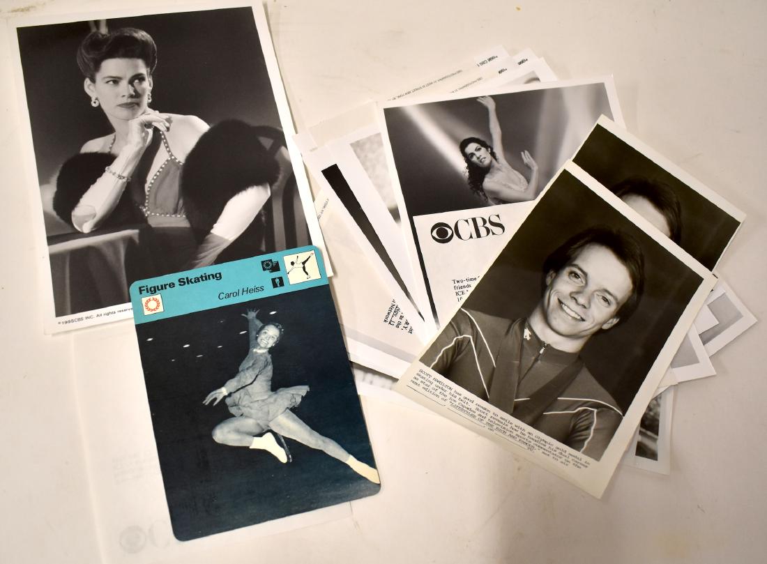 Figure Skating Photographs 1994-1996 Era &'79 Card: Carol Heiss 1979 Edito Service Trading Card ; Figure skating photographs from 1994-1996 era to include most stars, Scott Hamilton, Nancy Kerrigan,Petrenko and Baiul; Monica Keena etc. Almost all with 