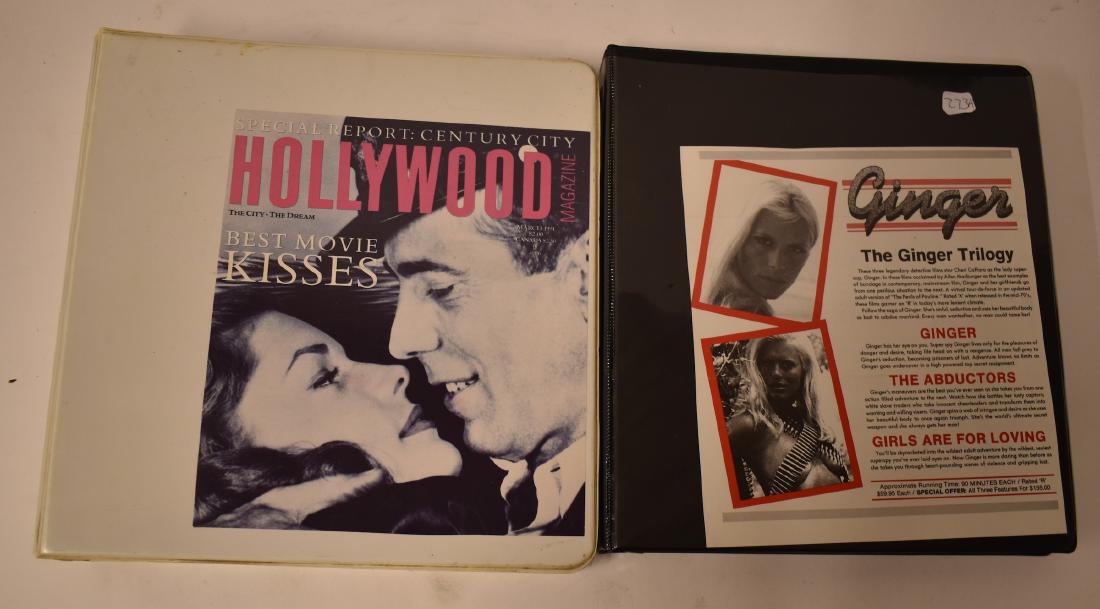 Movie Still Binders (135 Items): Ginger Cheri Caffaro (The Ginger Trilogy)-Ginger, The Abductors, Girls are for Living (50); Hollywood Magazine (Best Movie Kisses) The City, The Dream (85)