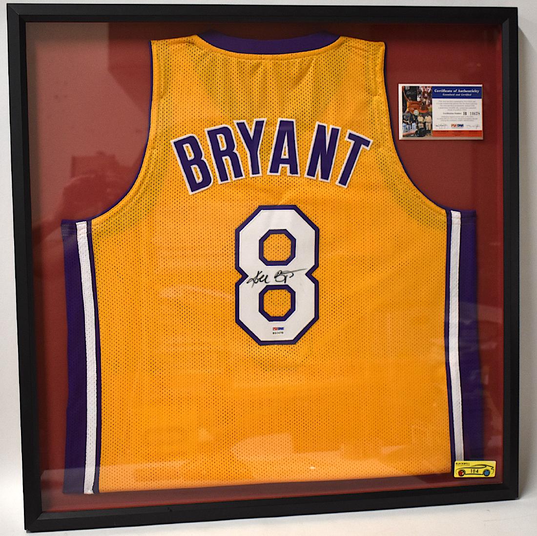 kobe bryant autographed jersey