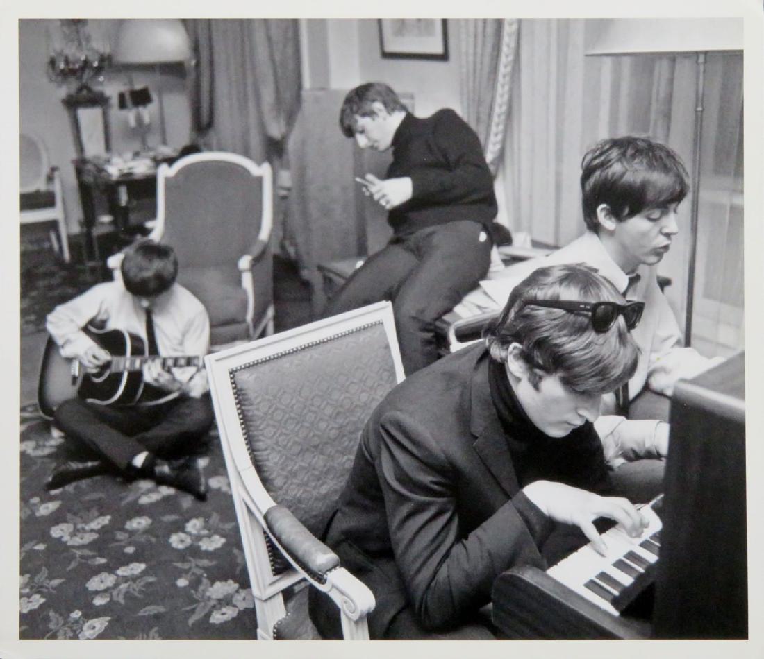 The Beatles Original Harry Benson Photograph: The famous Beatles photograph from the photo shoot by Harry James Benson, an 8" x 10" taken in 1964. Harry Benson is a Scottish photographer and his photographs of celebrities have been published in m
