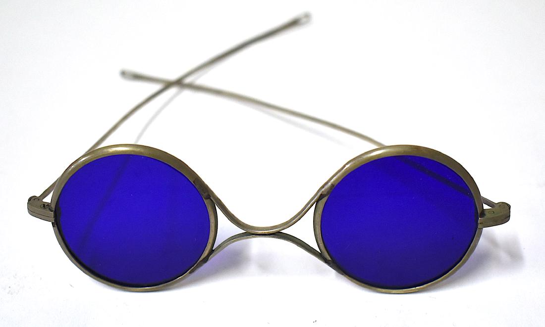 Early Welder's Blue Glasses: Probably 1920's.