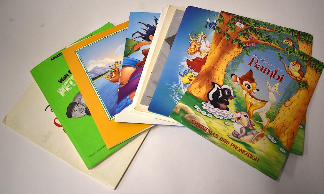 Disney Movies Promotional Materials and Stills: For One Magic Christmas; Petes Dragon; The Lion King; Hercules; The Emperors New Groove; Peter Pan; A Bug's Life; The Little Mermaid and Bambi (2)