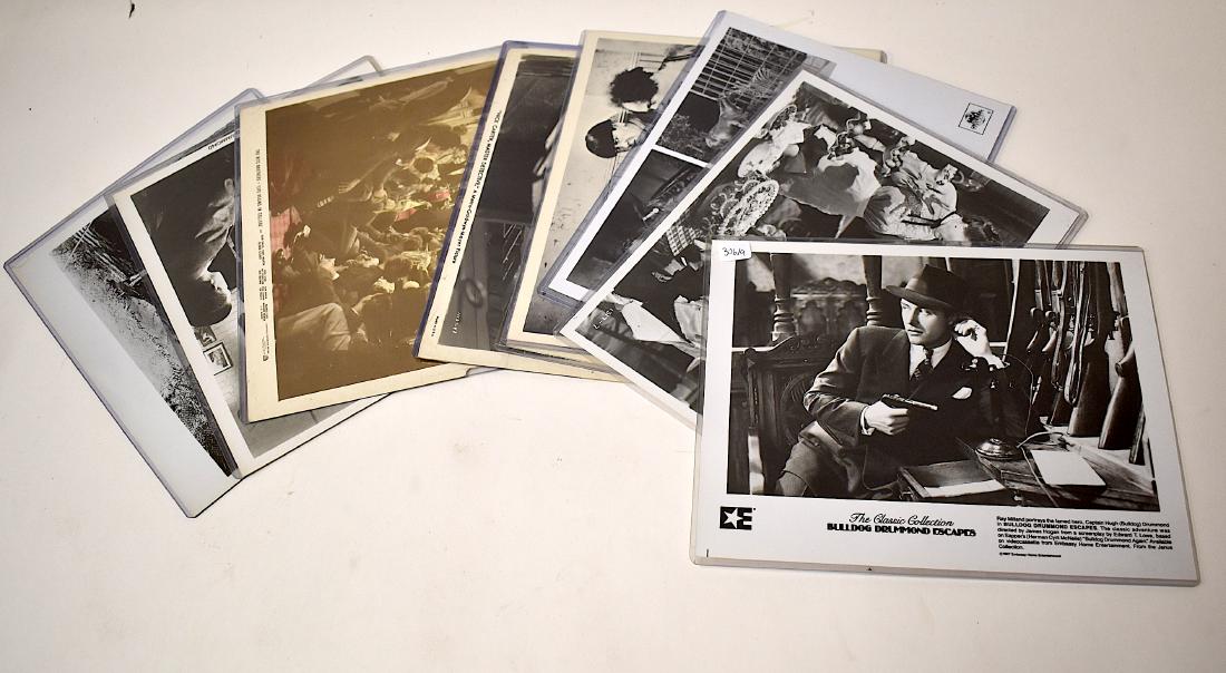 Collector's Lot of Movie Stills: The Three Stooges; Meet Me in St Louis and a second; Nick Carter, Master Detective, MGM Publicity Photo; The Ritz Bros. Life Begins in College (Tony Martin) , color, border margin as is (will be visib