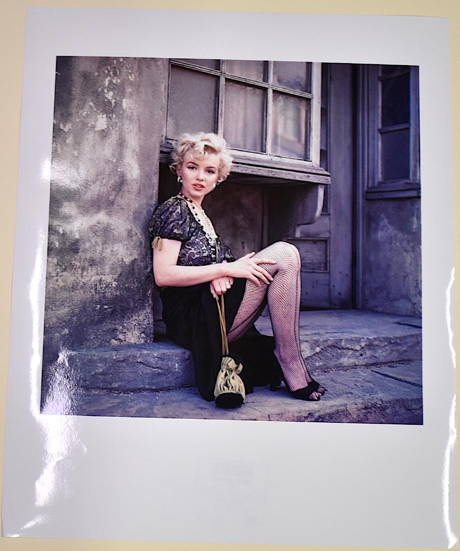 Marilyn Monroe Photo By Milton Greene: With back stamp of Milton Greene. Signed. Date is 2/11/79 Size 20"H x 16"W
