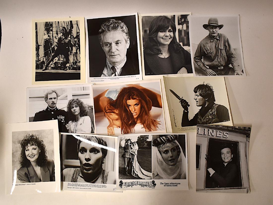 Vintage Celebrity Photographs. F Names (Approx. 365): Fabare to Fonda. Included in the lot is Lou Ferigno, Carrie Fisher, Jane Fonda. . . Call the Gallery for complete list if needed. Approx. 365 photographs in the lot. All 8 x 10