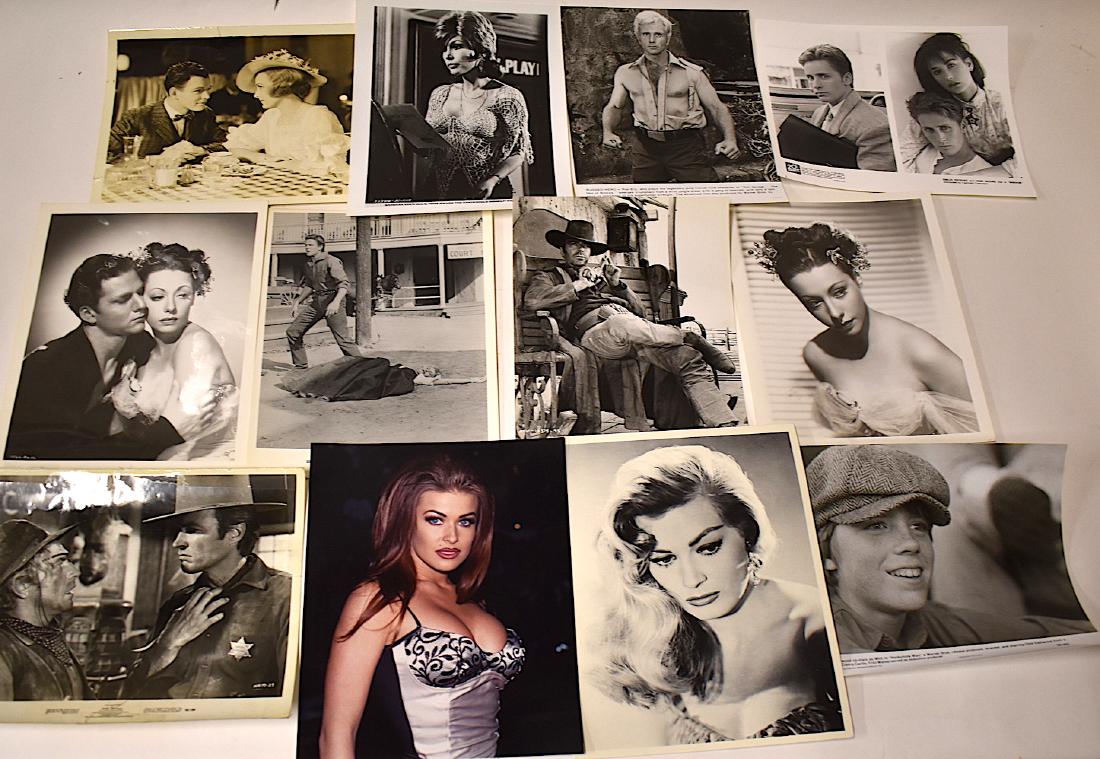 Vintage Stills. Easttwood to Eyer (Approx 325): Collectors lot of Vintage movie stills and portraits Eastwood to Eyer alphabetically to include Clint Eastwood, Carmen Electra, Emilio Estevez, Eyer etc. Call gallery for complete listing of stars and