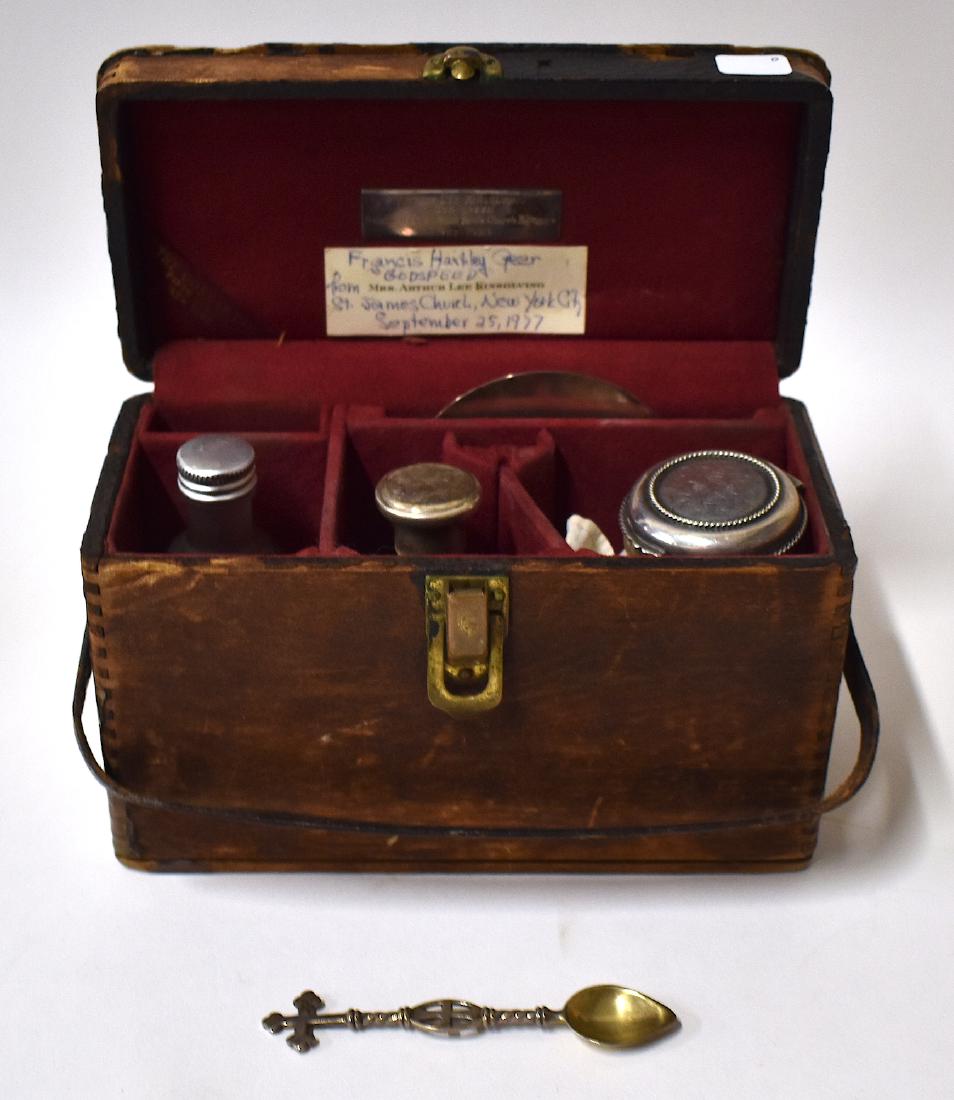 Sterling Silver Communion Set . Fitted case. (1 of 12)