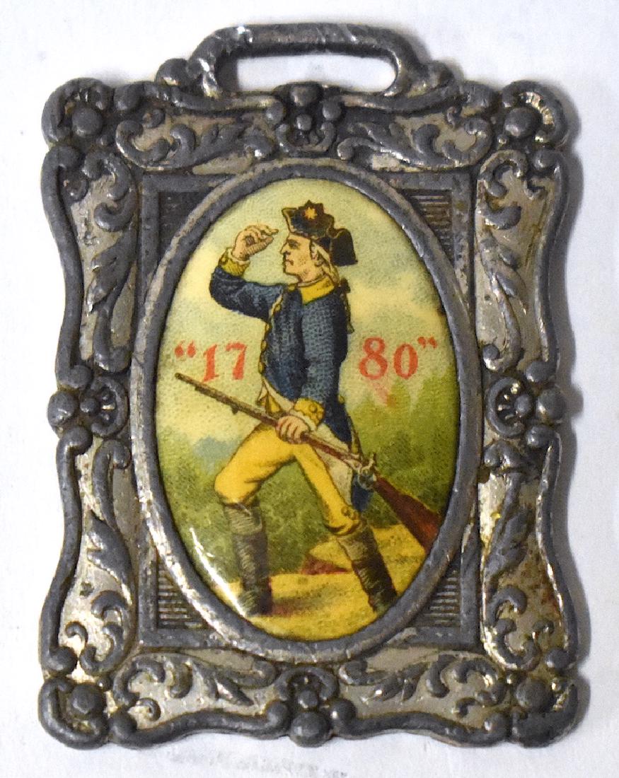 Advertising Watch Fob. James E. Pepper Whiskey (1 of 2)