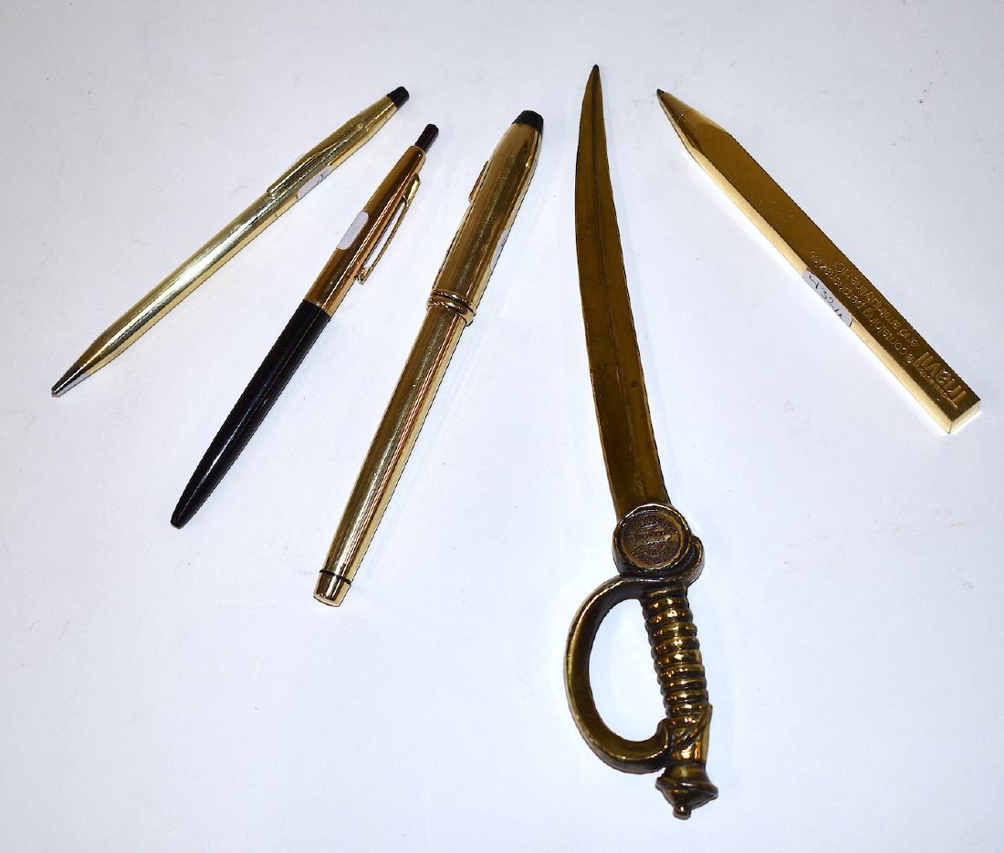 Pen lot with letter opener. (1 of 1)