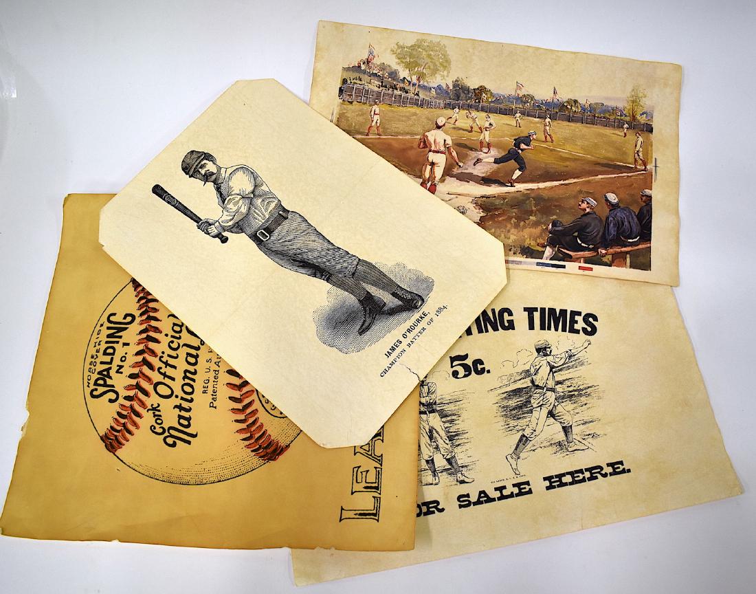 Early Baseball Items inc. Spalding Ad (1 of 5)