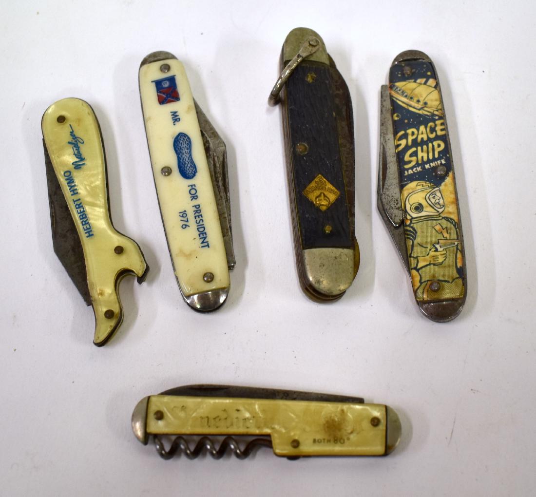 Collectors Lot of Pocket Knives inc.Morse Code (5) (1 of 5)