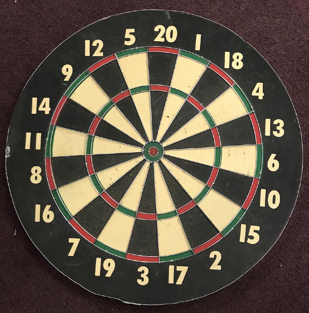 Vintage Dart Board Two Sided. (1 of 2)