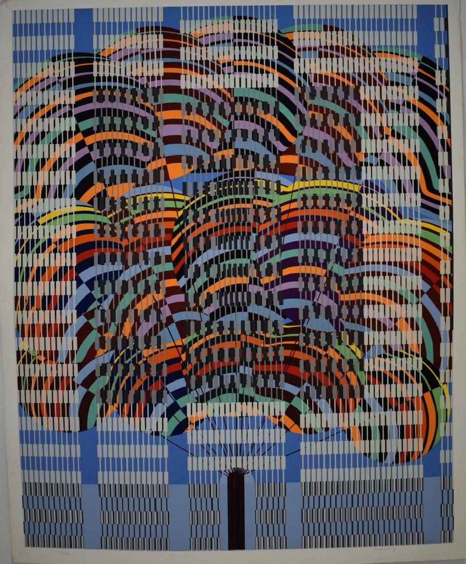 Leo Maranz; 20thC. Serigraph Signed: Leo Marantz (20thC.) color serigraph. Balloons. Pencil signed and numbered 21/250; Image size: 40in. X 32in. Overall size: 42in. X 34in.