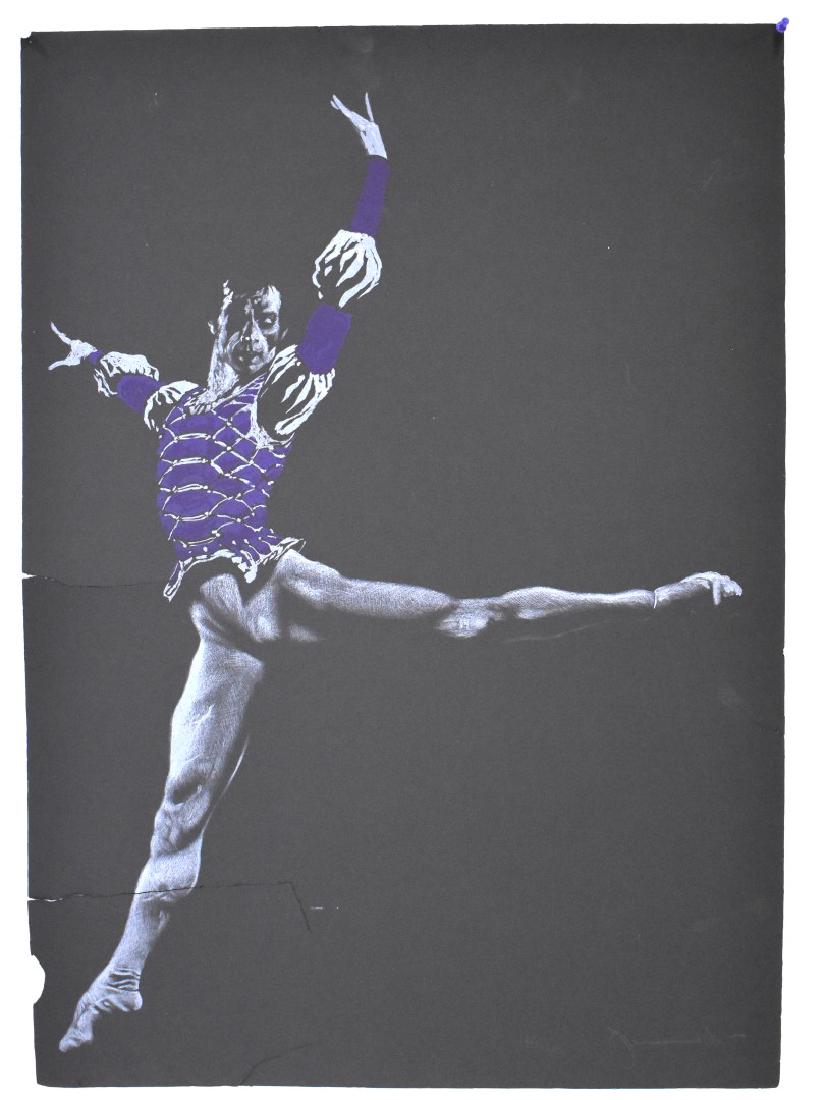 Jamie Wyeth; 20thC. Lithograph - Rudolph Nureyev Signed: Jamie Wyeth(b. 1946) color lithograph. Rudolph Nureyev. Pencil signed l.r. and numbered 142/300; Overall size: 34in. X 24in.