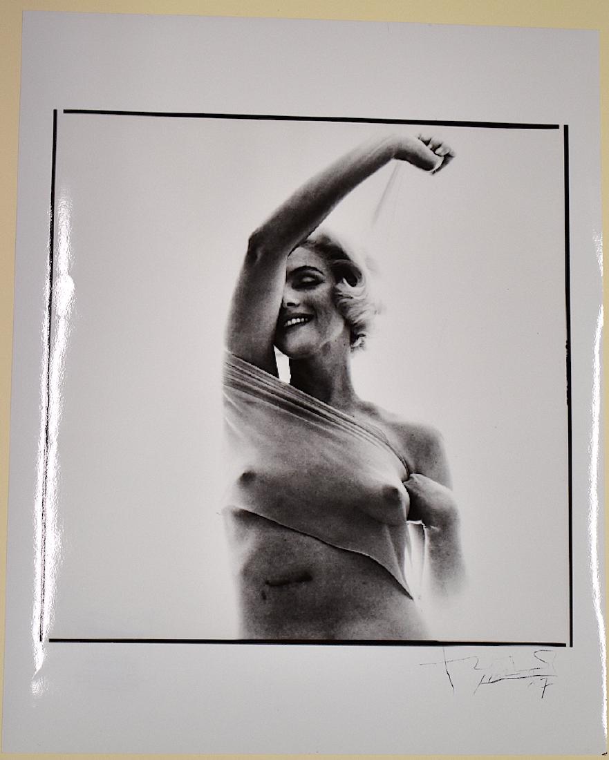 Marilyn Monroe Photo By Bert Stern: With Bert Stern back stamp and signedSize 20"H x 15"W
