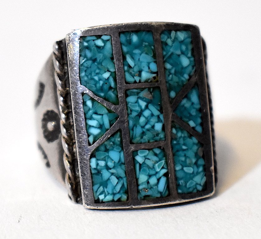 Andy Warhol Owned Turquoise and Sterling Silver Ring: Acquired from Sotheby's Warhold sale , by Dorothy Blau, Miami Art Dealer who was personal friends with Andy Warhol, Keith Haring, Robert Indiana and Tom Wesselmann . With estate letter verifying authe