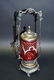 Victorian Silverplate and Cranberry Glass Pickle Caster - 2