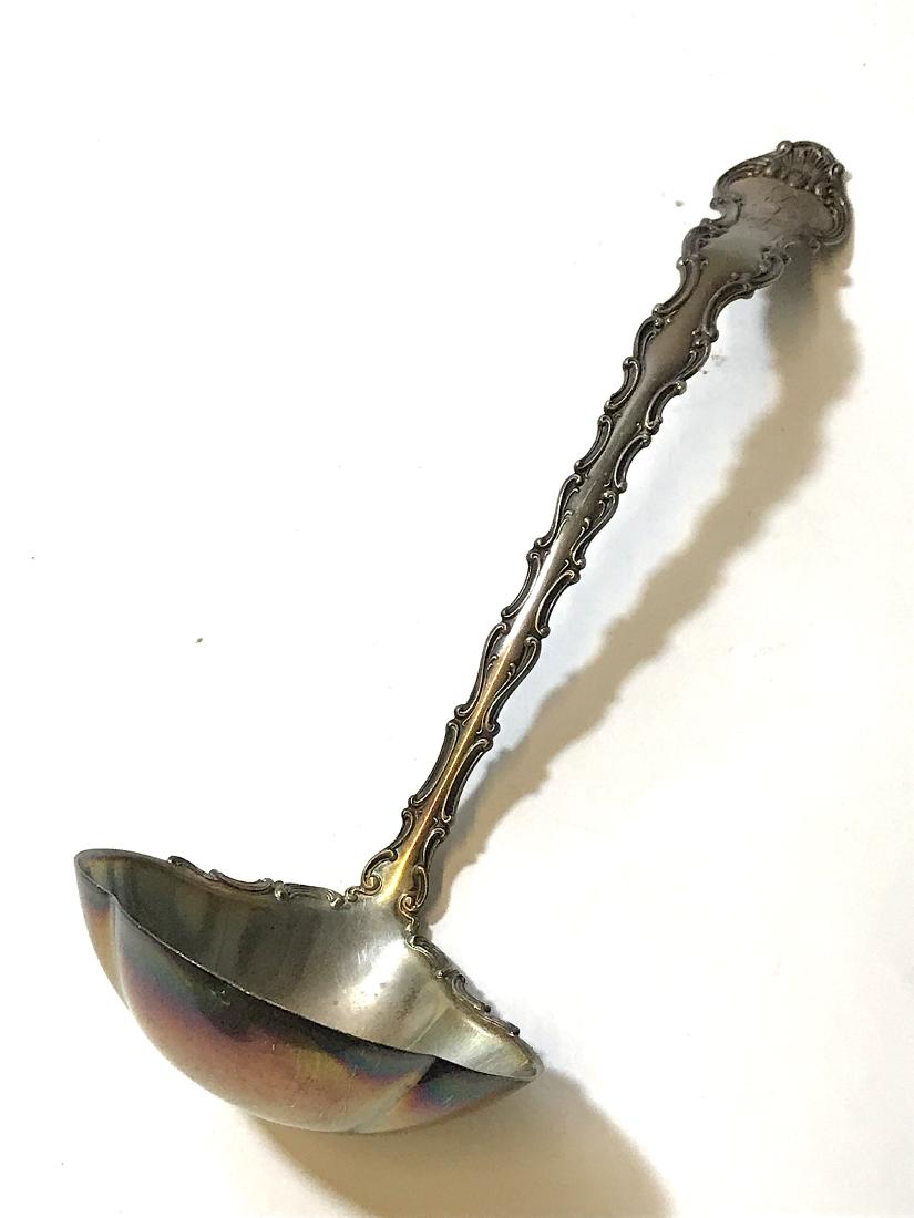 Gorham Sterling Silver Large Fancy Ladle: For T. A. Kohn and Son. With marks for Sterling and hallmarks for Gorham 13 "L.