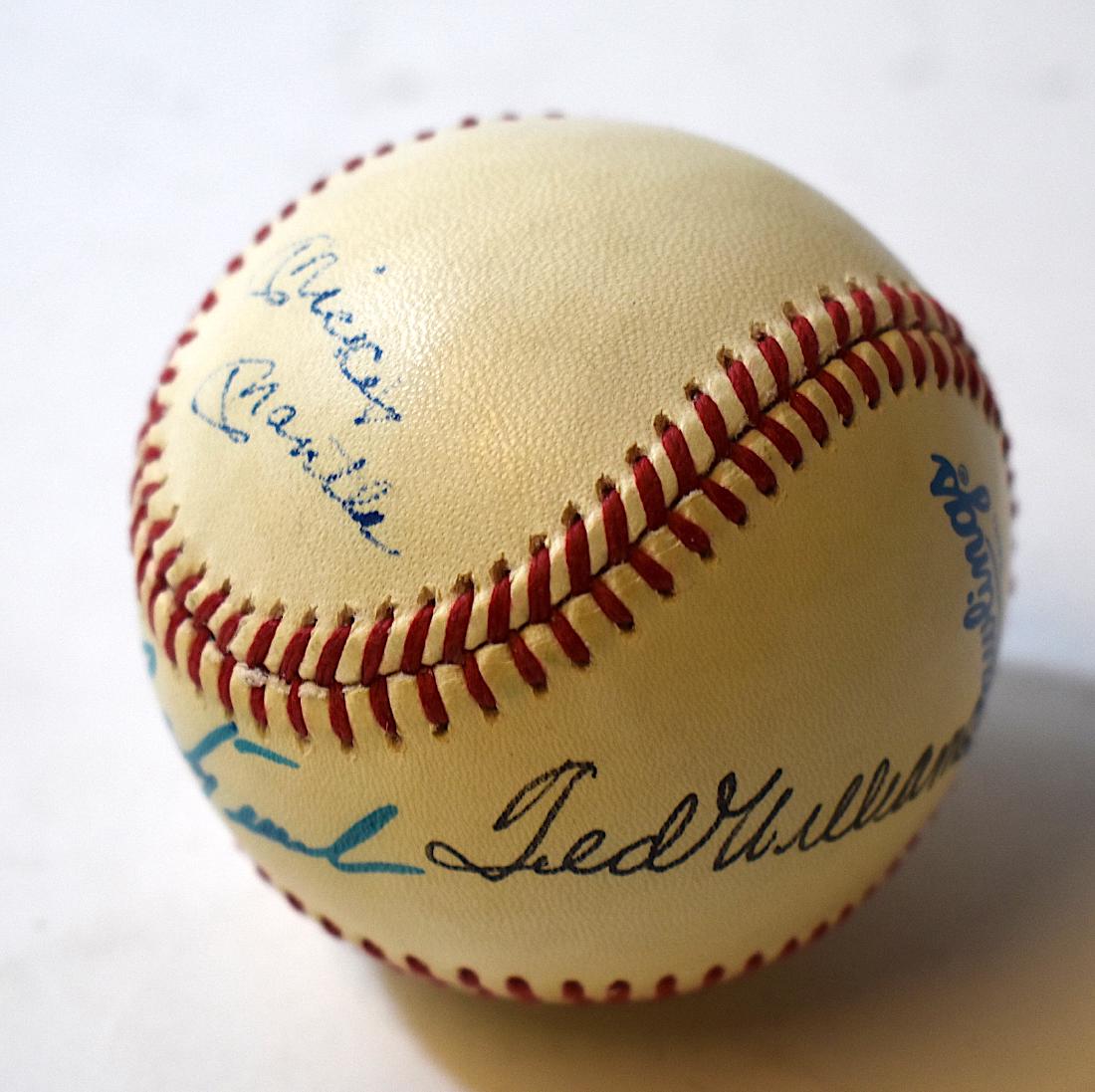 Baseball Signed Mantle.Williams. Robinson Etc.: Baseball Signed Mickey Mantle; Frank Robinson, Ted Williams and CarlYastrzemski Rawlings Baseball