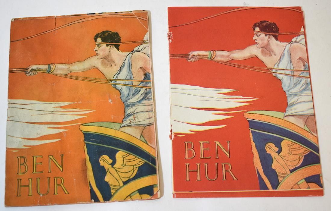 Ben Hur Brochurs. 1926. MGM. Two in the lot.: One with brighter colors than the other.
