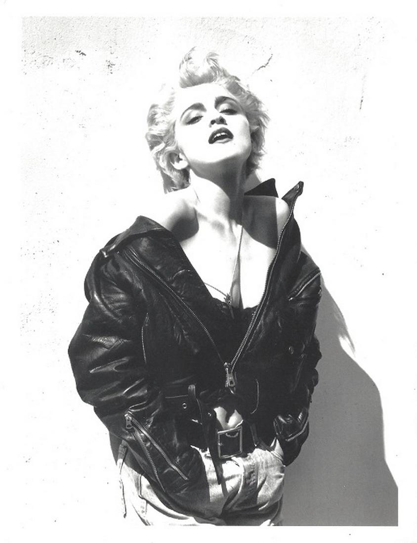 Madonna Original Press Herb Ritts Photo: Herb Ritts, 7" x 5" press photo. It comes stamped by the photographer with other details for publicity, taken in 196 printed in 1988. The photograph is printed on double weight semi-gloss paper and is