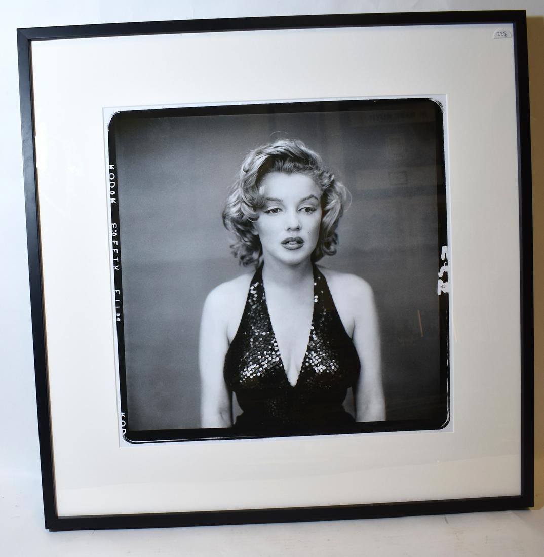 Marilyn Monroe. Richard Avedon. Photograph: Printed in 2001. Copyright 1957 by Richard Avedon. All Rights Reserved. . 18" sqiare. Overall size. 27 1/2" x 271 /2: