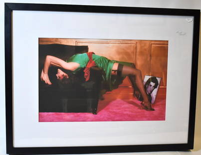 Guy Bourdin. Lrd. Ed. Photograph. 3/18: With photographer's stamp and signature at the back. 12" x 19" and overall size 22" x 29"