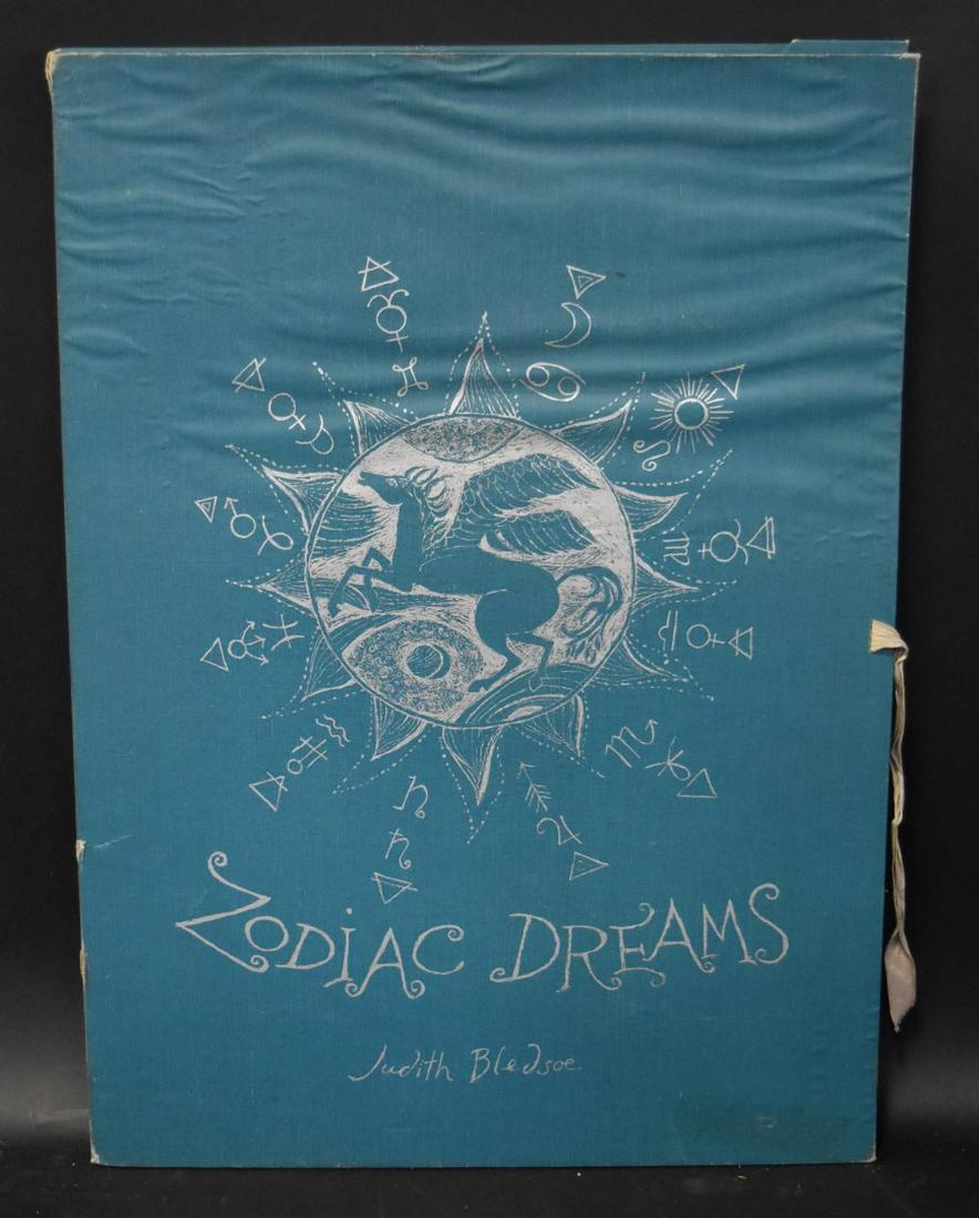 Judith Bledsoe; Zodiac of Dreams(portfolio of 13 works): Porfolio of color lithographs(13 works). Zodiac Dreams. Each pencil signed and numbered 223/250; 21in. X 15in.(each print - overall)