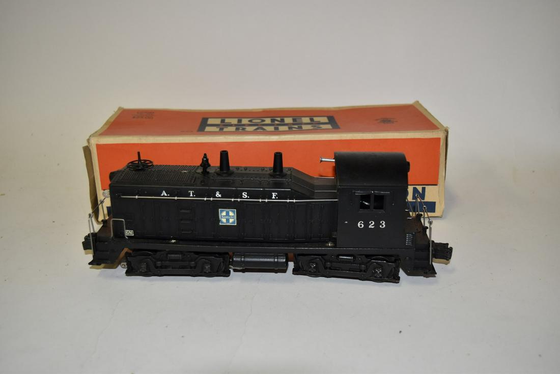 Lionel O Gauge 623 A.T.&S.F. Diesel Switcher Locomotive: Lionel O Gauge 623 A.T.&S.F. Diesel Switcher Locomotive - Original Box