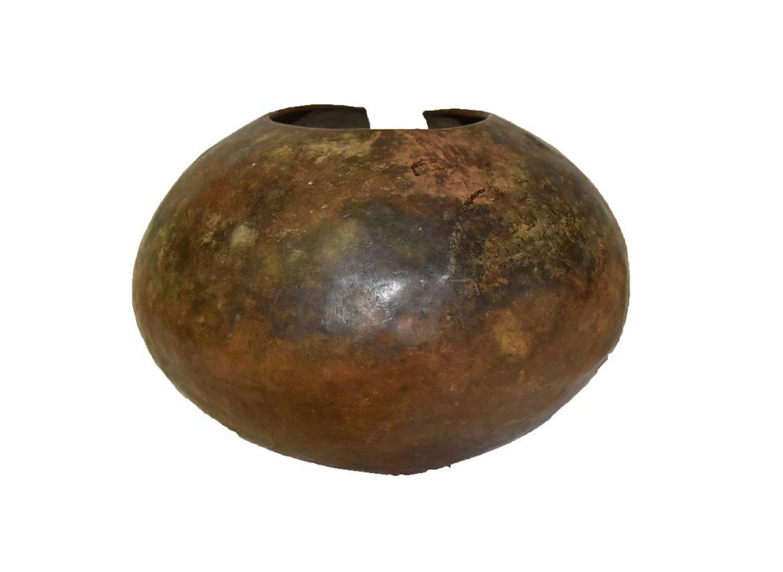 Early African Heavy Copper Dowry Anklet: Heavy copper dowry anklet; 6.5in.H. x 9.5in.W.