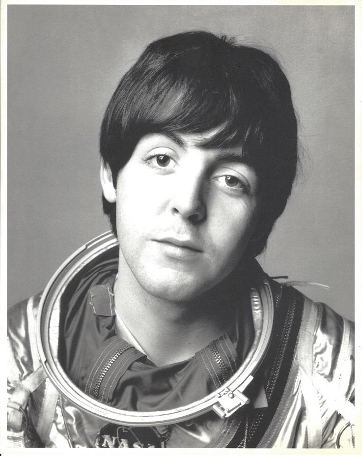 Paul McCartney Richard Avedon Photo: Paul McCartney, "10.5 x 8.5", inner size, 10"x8". Photograph has white border. Taken by Richard Avedon in 1965, printed 1997. It comes stamped by the photographer with other details for publicity. The