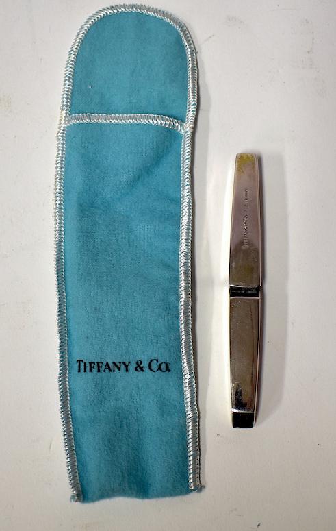 Sterling Tiffany & Co Letter Opener: With bag Elsa Peretti