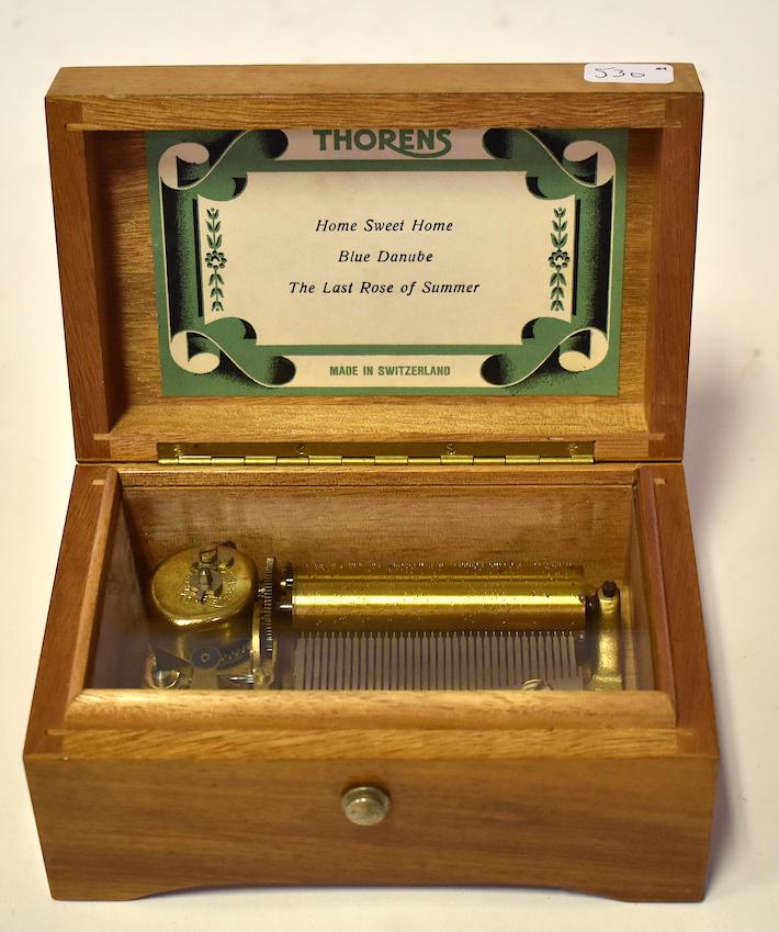 Thorens Music Box: Home sweet Home, Blue Danube and The Last Rose of Summer