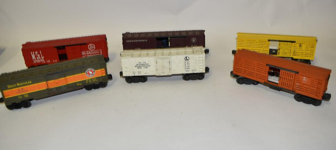 Lionels O Gauge Box Cars(6): Including: 3656, 66,56,3472, 3484, 6464450, 6464525