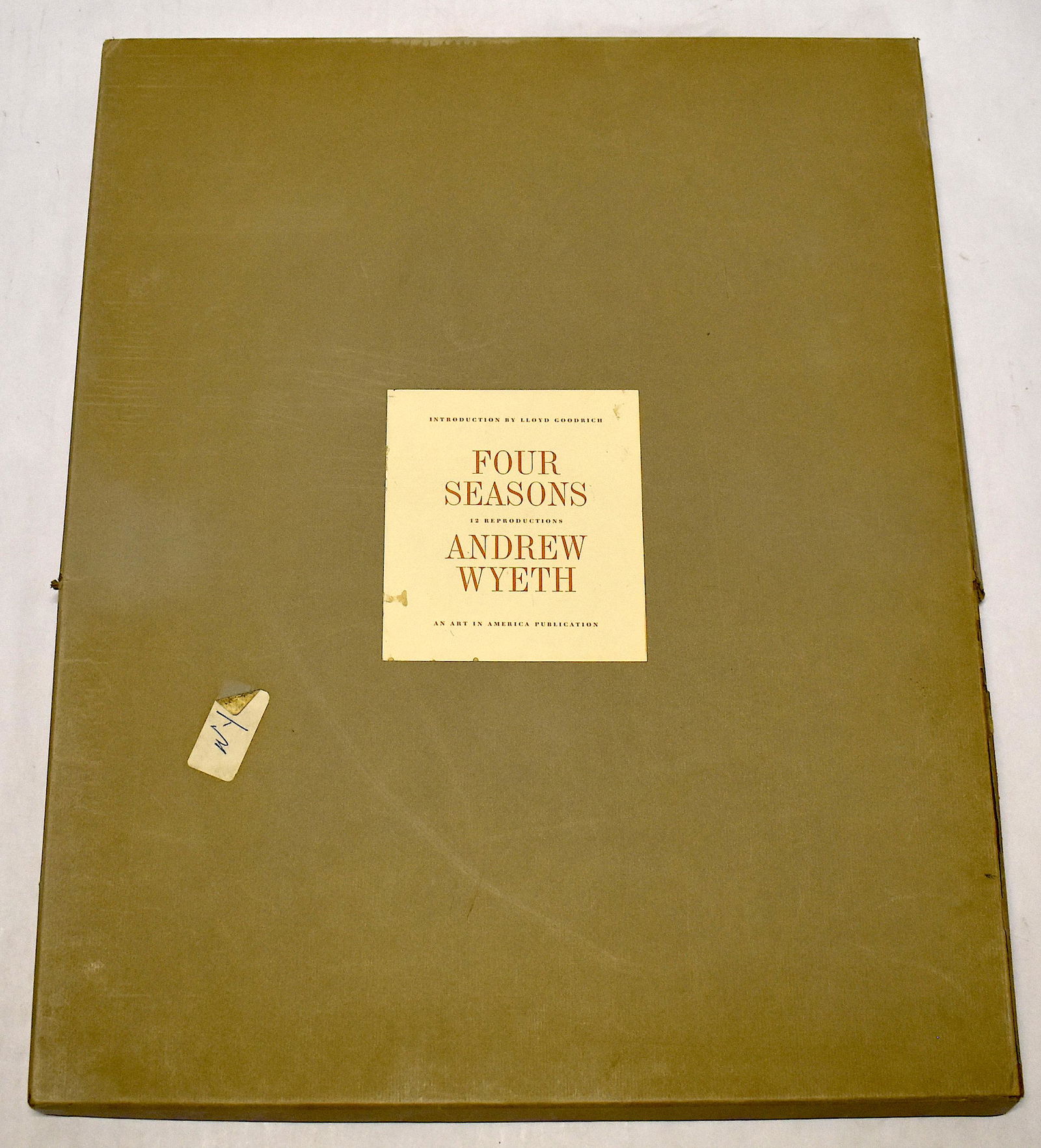 Andrew Wyeth Four Seasons. Intro by Goodrich: An Art in America Publication. In original box. Twelve frameable reproductions. 18"H x 14"W