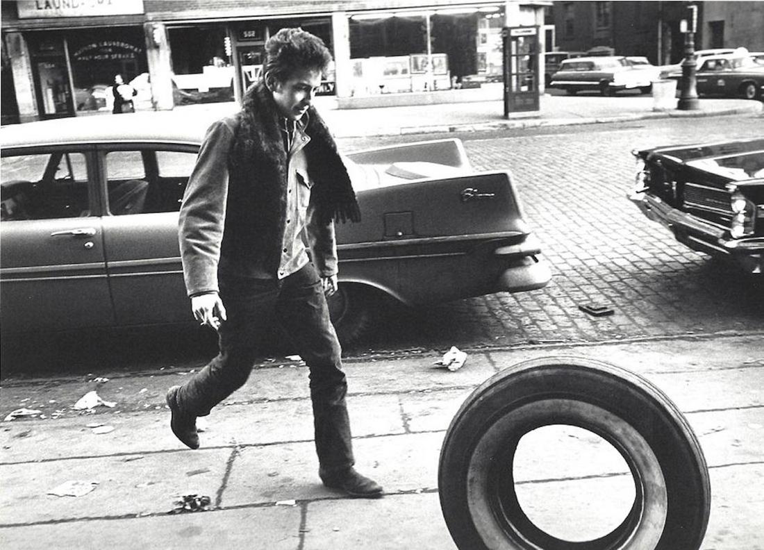 Bob Dylan Jim Marshall Publication Photo: Bob Dylan, measuring approximately, 11.5"x 9" with white border. Taken in 1963 and printed in 1997. It comes stamped by the photographer and agency with other details for publicity that may not be sho