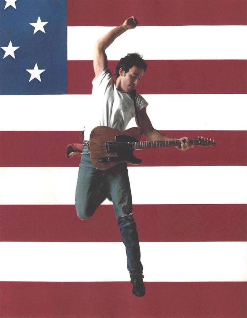 Bruce Springsteen Born In The USA Publication Photo: Bruce Springsteen Born In The USA Publication Photo Bruce Springsteen, measuring approximately, 10"x 8" with white border. Taken by Annie Leibovitz in 1984, printed 1998. It comes stamped by the photo