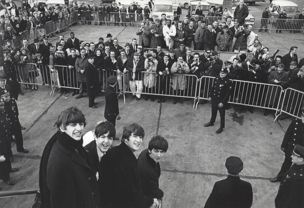 The Beatles NY Harry Benson Publication Photo: Original Publication Photo, measuring approximately, 12.5"x9" includes white border. Taken in 1964, printed 1998. It comes stamped by the photographer and agency. The photograph is printed on double w