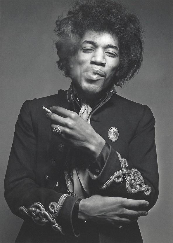 Jimi Hendrix Gered Mankowitz Publication Photo: Original Publication Photo, measuring approximately, 7.5"x7.5" includes white border. Taken in 1967, printed 1998. It comes stamped by the photographer and agency. The photograph is printed on double